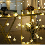 Rattan Balls Garland Light