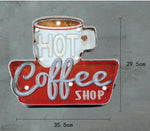 Hot Coffee Shop LED Light