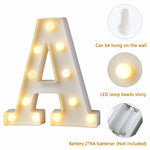 LED Alphabet Light
