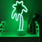 Palm Tree Neon Night Light Table